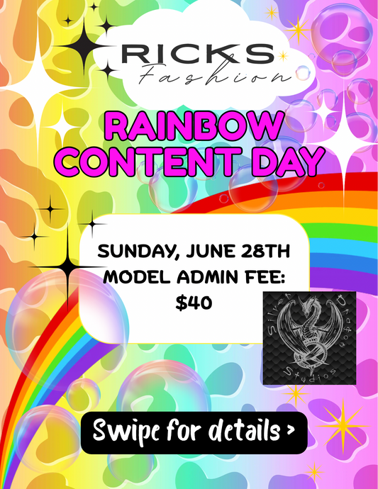 Rick’s Fashion Rainbow Content Day Registration – Sunday, June 28th
